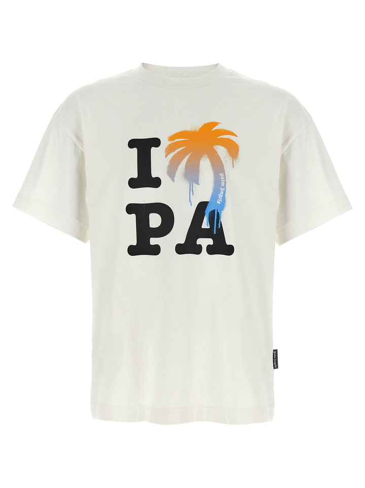 Palm Angels I Love Pa T shirt - Bianco | 9fd1b95f61029d790b35784b23888d9a965325df