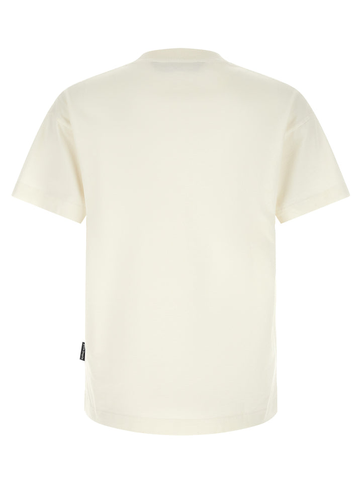 Palm Angels Neck Logo T shirt - Bianco/Nero | f5ac4c63b4af2b9a14fe437661208eda1784cdb0