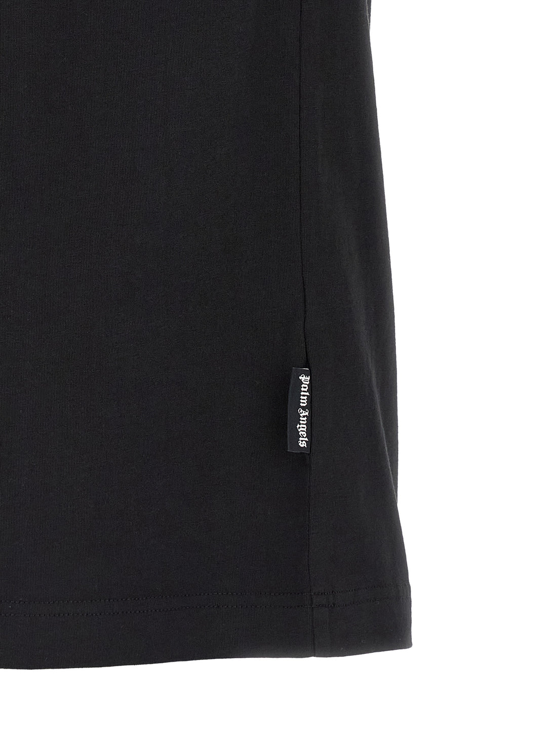 Palm Angels Neck Logo T shirt - Nero | 9a41dcd043b81f682ada89c3c18b964291b4a625