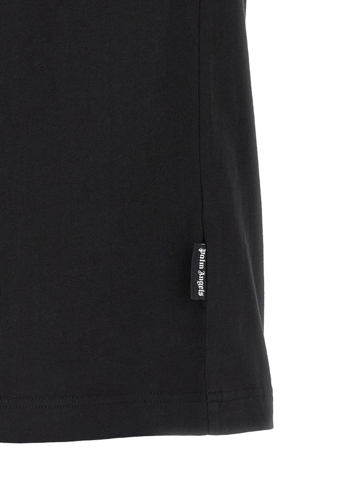 Palm Angels Neck Logo T shirt - Nero | 9a41dcd043b81f682ada89c3c18b964291b4a625
