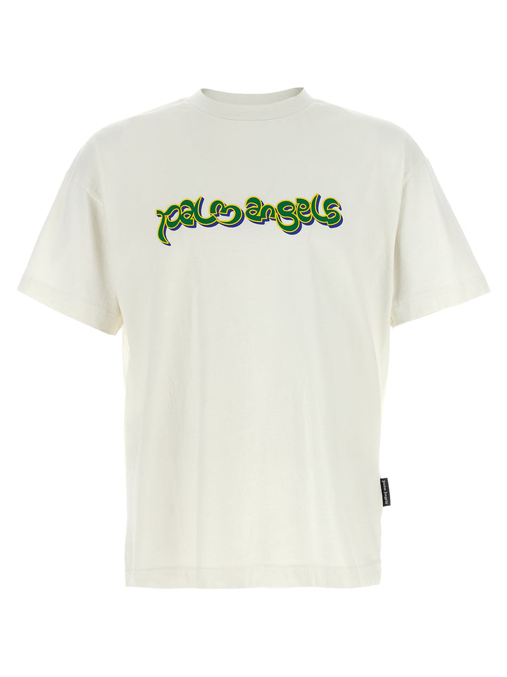 Palm Angels Thai Logo T shirt - Bianco | 80081585edfbd68c80800c0b28bb79d8ed3ebdd2
