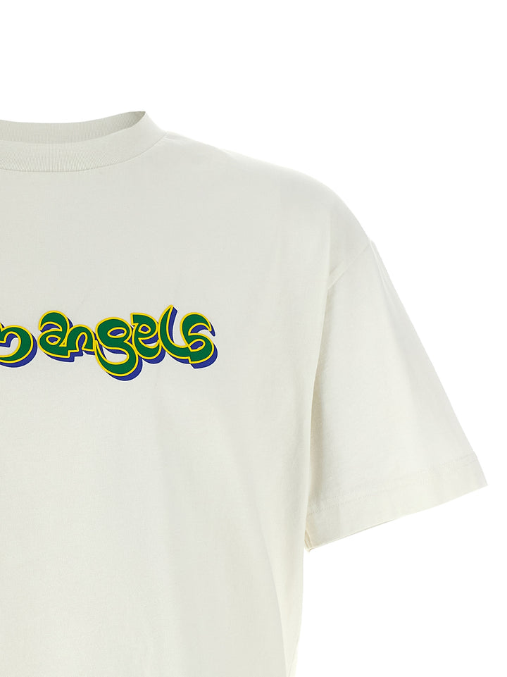Palm Angels Thai Logo T shirt - Bianco | b36bbd3ae25e49fc8b96d5d73b4a61b98a1d9917