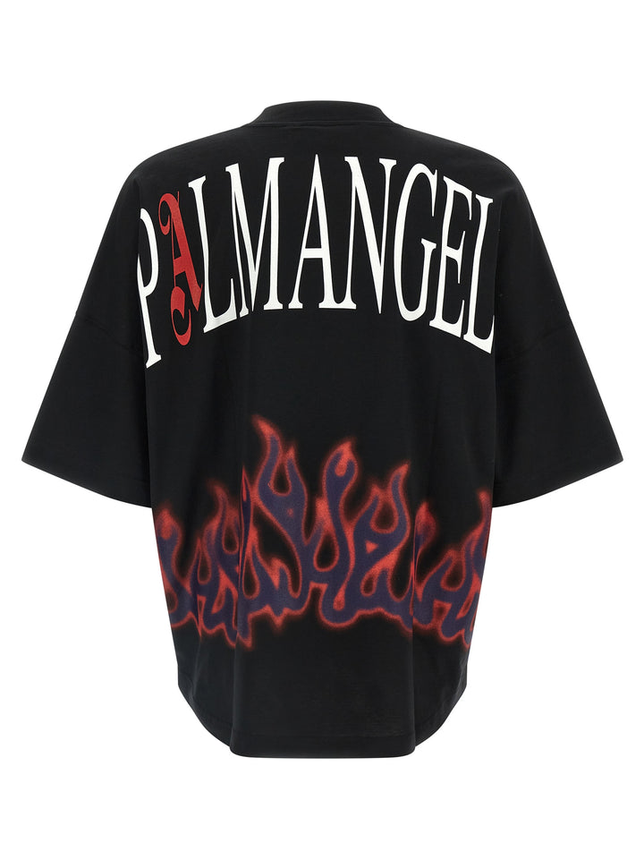 Palm Angels Flames T shirt - Nero | 6fdb8af73a53919d07a5c52b8a2cdf5e4a8f77ca