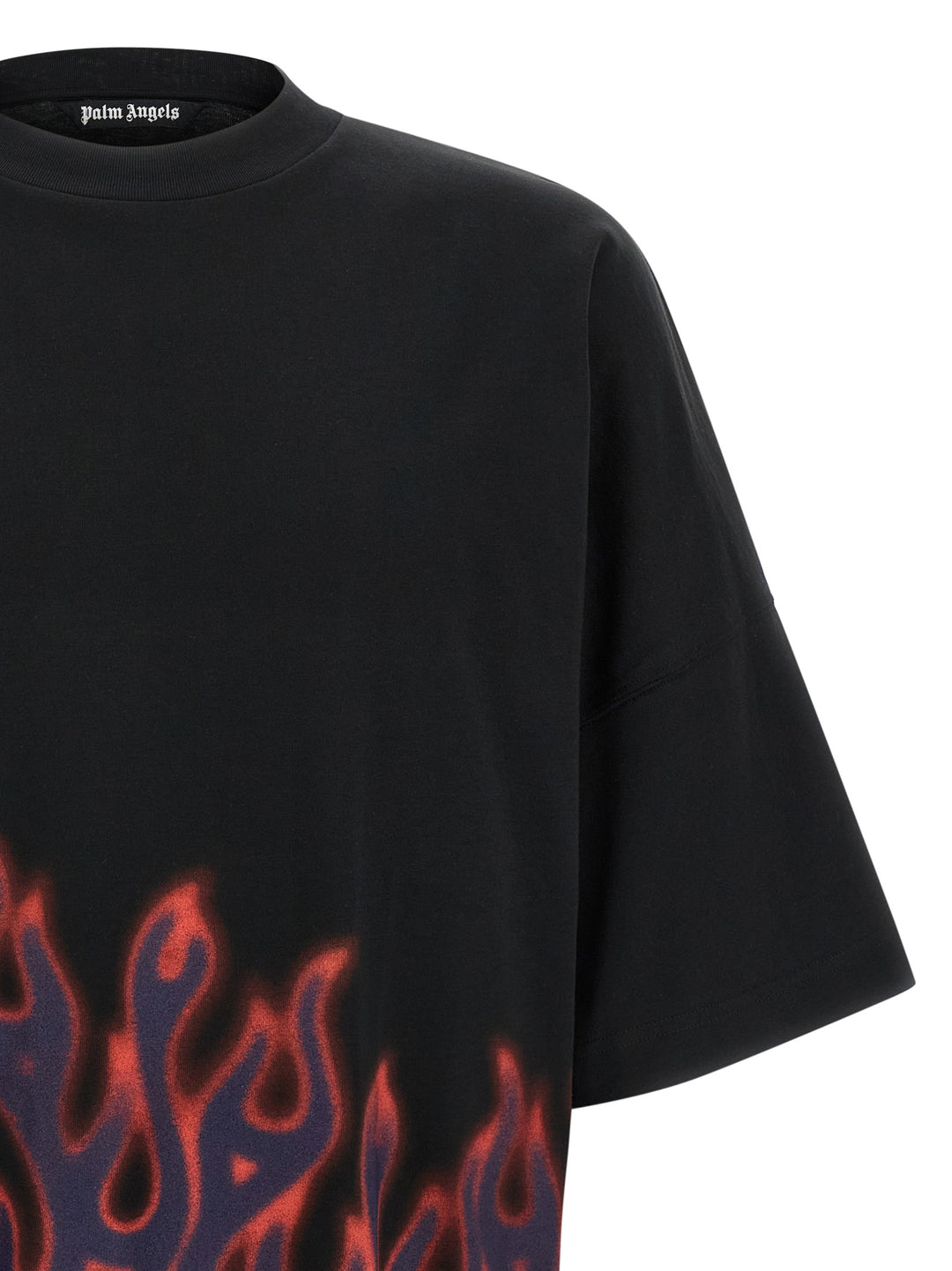Palm Angels Flames T shirt - Nero | 69ea0a9b885280ec36d2c30c9159d3515f79010b