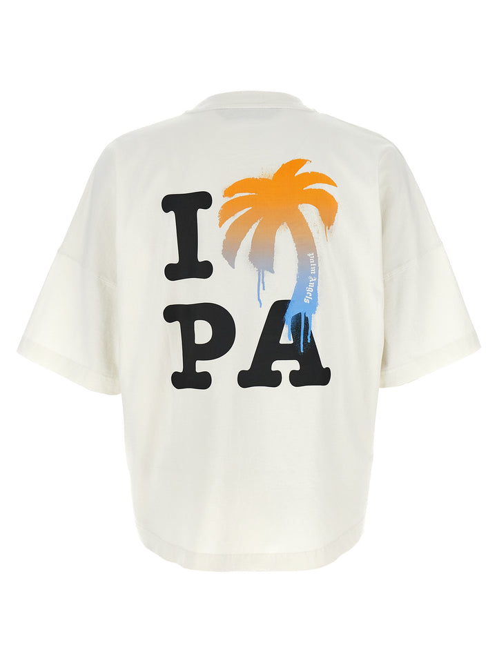 Palm Angels I Love Pa T shirt - Bianco | 403b2b9750c4b5a258c1a7f6dcd34e9cc4a5c69f