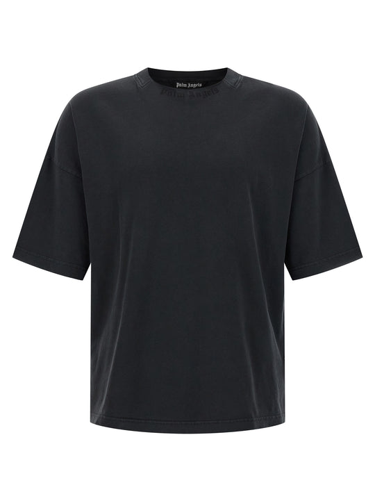 Curved Logo T Shirt Nero
