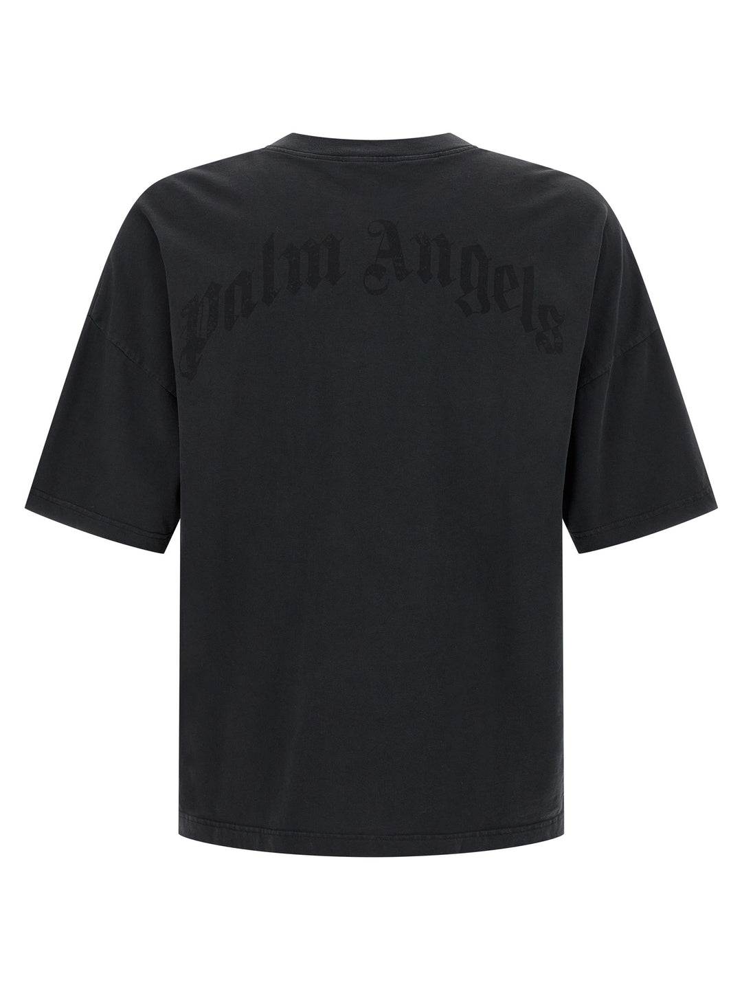 Palm Angels Curved Logo T shirt - Nero | aa879de4ad16e96366f06500875fd59dea8acb64
