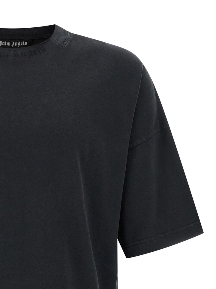 Palm Angels Curved Logo T shirt - Nero | dc83a4fde2d75319231242f97c5aaf3f015f2f0b