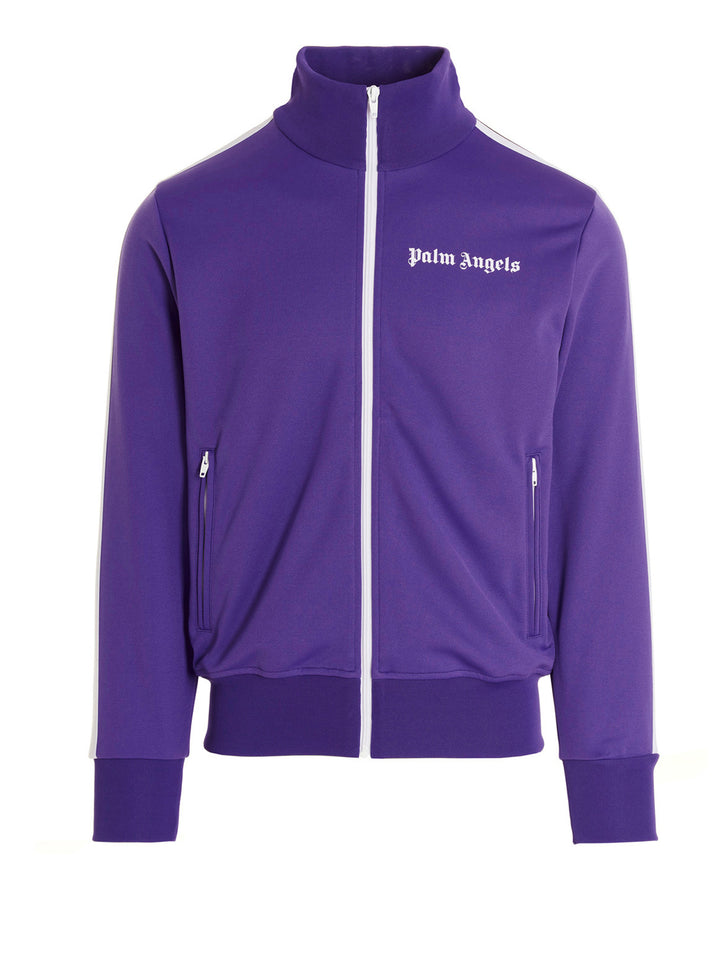 Palm Angels Track Logo Felpe - Viola | c54de644e1fa10f63168da87999010990dbcf791