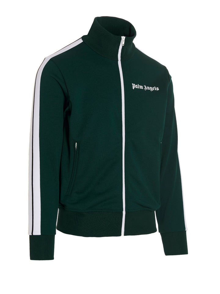 Palm Angels Track Logo Felpe - Verde | 5935eedd59ceb07d4fffdb8cefd9701e3aed14da