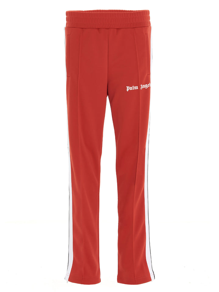 Palm Angels Track Logo Pantaloni - Rosso | 16b34d96d1217a5d67f9a05bc48dc8c6b9a61fc9