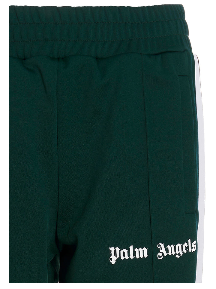 Palm Angels Track Logo Pantaloni - Verde | b1651b3dac6df5cb6f51445e48ad9d771c1ef4a7