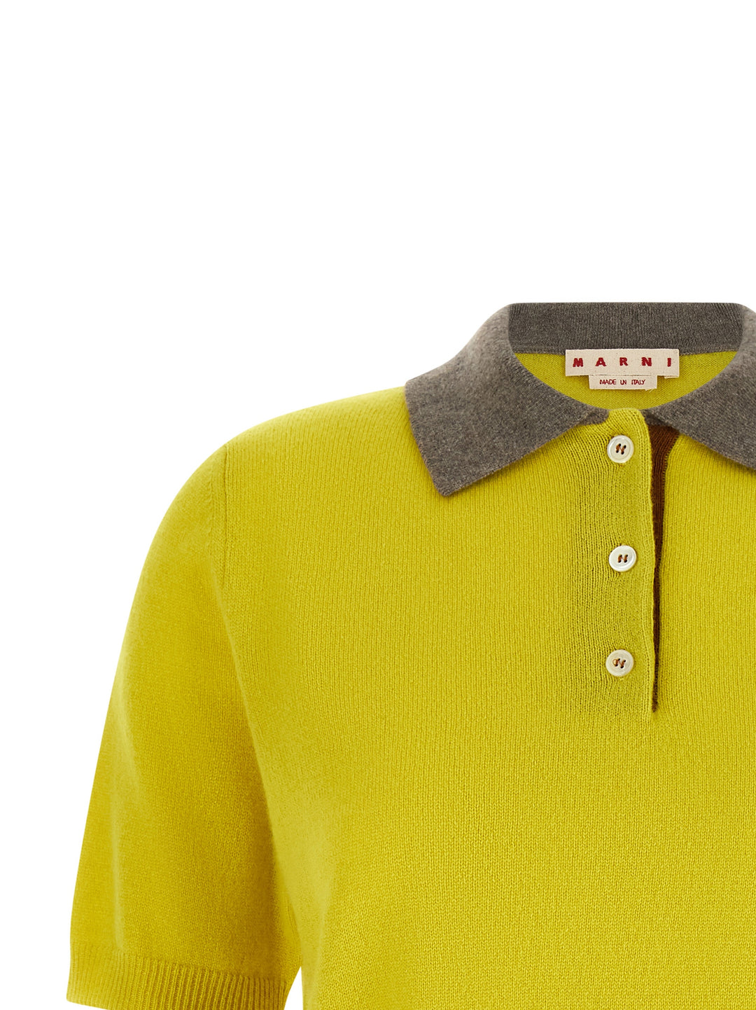 Marni Cashmere  Shirt Polo - Giallo | daf53cf10a02ab36a76460bf52009cde75d33f5c