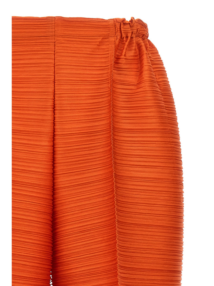 Pleats Please Issey Miyake Thicker Bounce Pantaloni - Arancione | bb68be364ad4cef30569a9b6ce8936812484535c