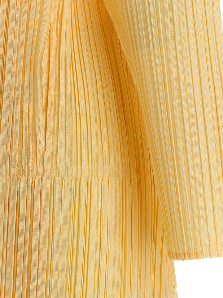 Pleats Please Issey Miyake Mellow Pleats Maglioni - Giallo | ab6498db18b2511499dd8ced53aedbb8bcf0f4c1