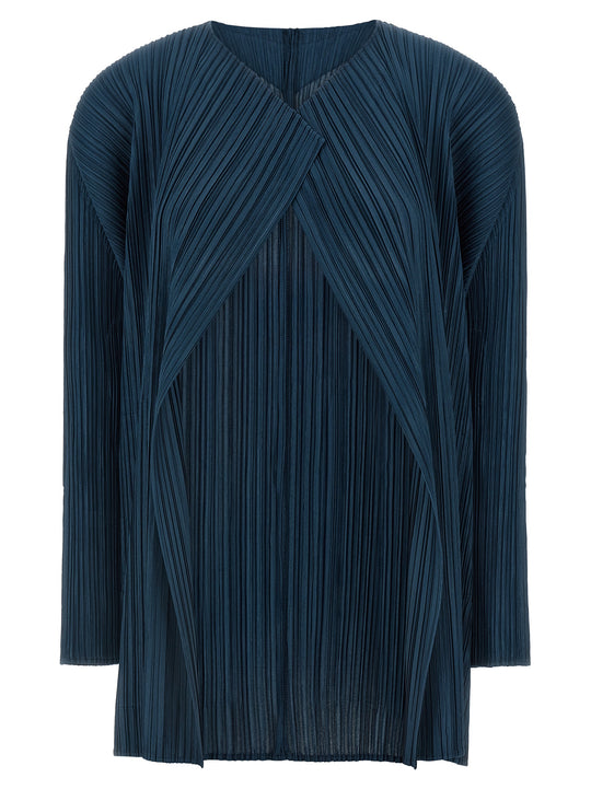 Mellow Pleats Maglioni Blu