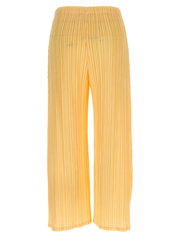 Pleats Please Issey Miyake Mellow Pleats Pantaloni - Giallo | cf00454643381ecaa8a6e5e6eaeac12fafe2dadc