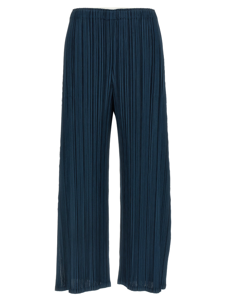 Pleats Please Issey Miyake Mellow Pleats Pantaloni - Blu | 71ba175b2b2d2181a99c64f5ecd338ed0fa21ee1
