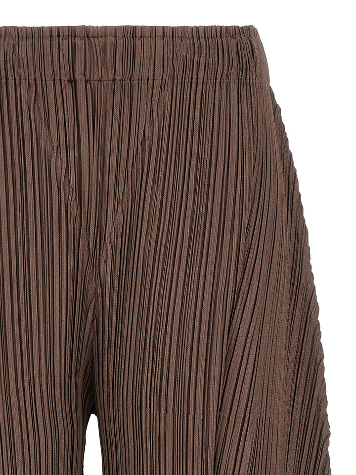 Pleats Please Issey Miyake Thicker Bottoms 2 Pantaloni - Marrone | 5da86e7ace094f07d18f1c44e9e4a4672685dbb7