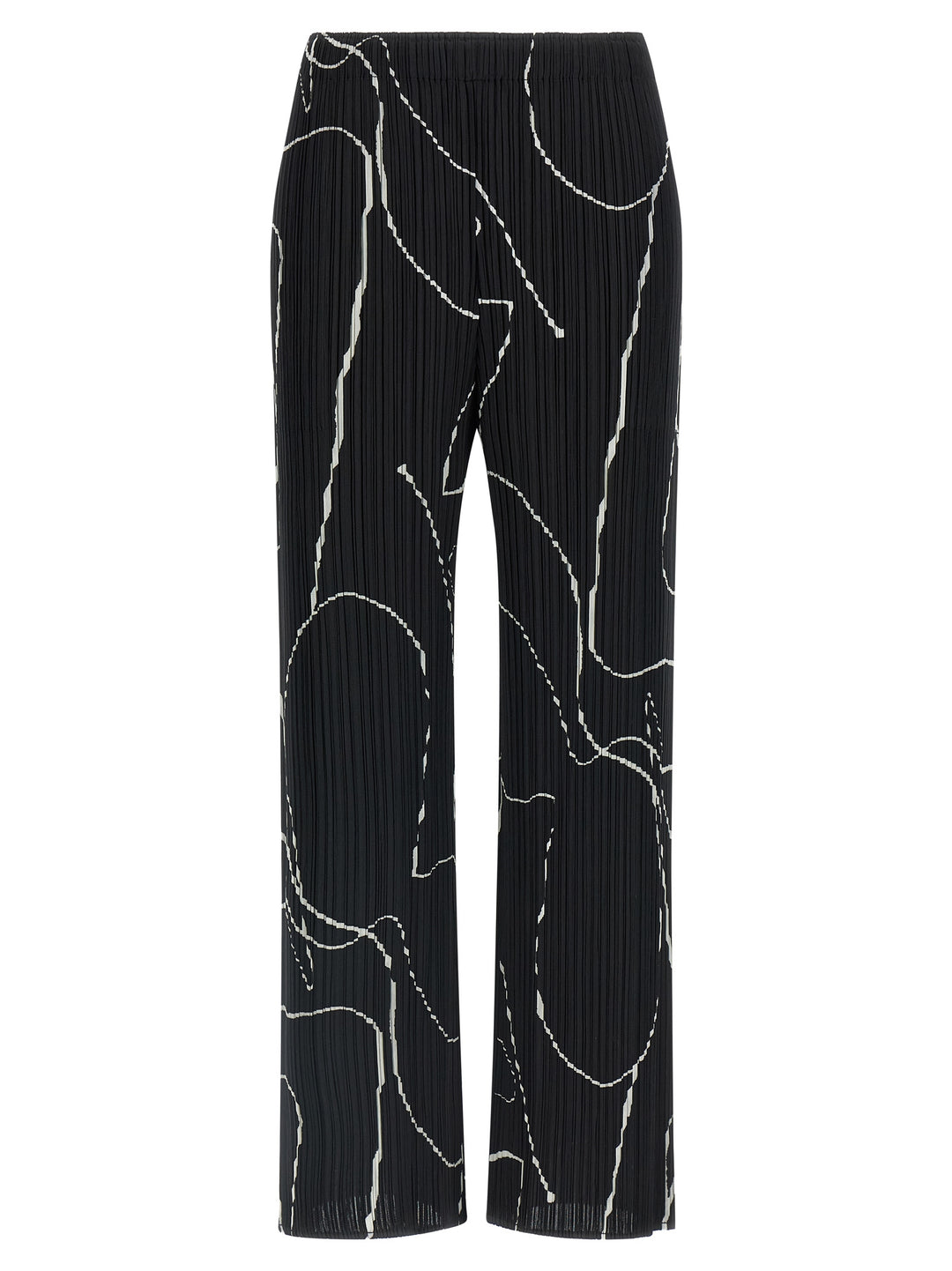 Pleats Please Issey Miyake Pause Pantaloni - Bianco/Nero | 6db14084a86b2dcf5135258f6de6e84879b83db5