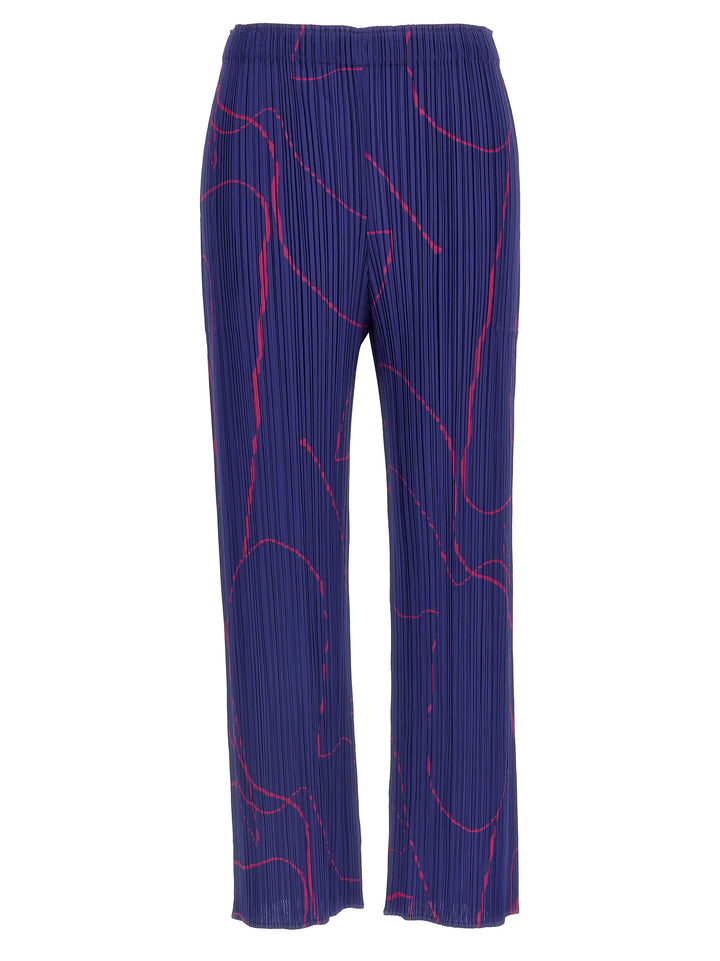 Pleats Please Issey Miyake Pause Pantaloni - Blu | d2f4865f6e0641d592744f2df5eca4f3aa9a6dff