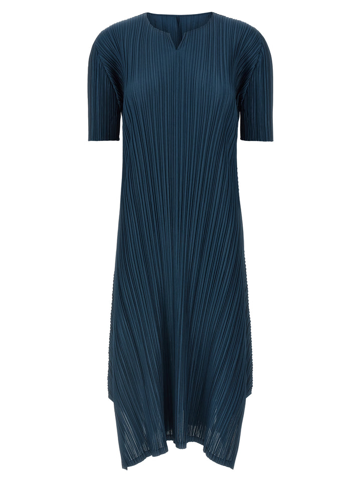Pleats Please Issey Miyake Mellow Pleats Abiti - Blu | 78a339d2cb7cb03177788f21e3093fb38ea1da79