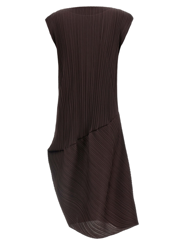 Pleats Please Issey Miyake Midi Dress Abiti - Marrone | 1f6ae0ffea8cac4b13aae16dd540124a87d5f6d0