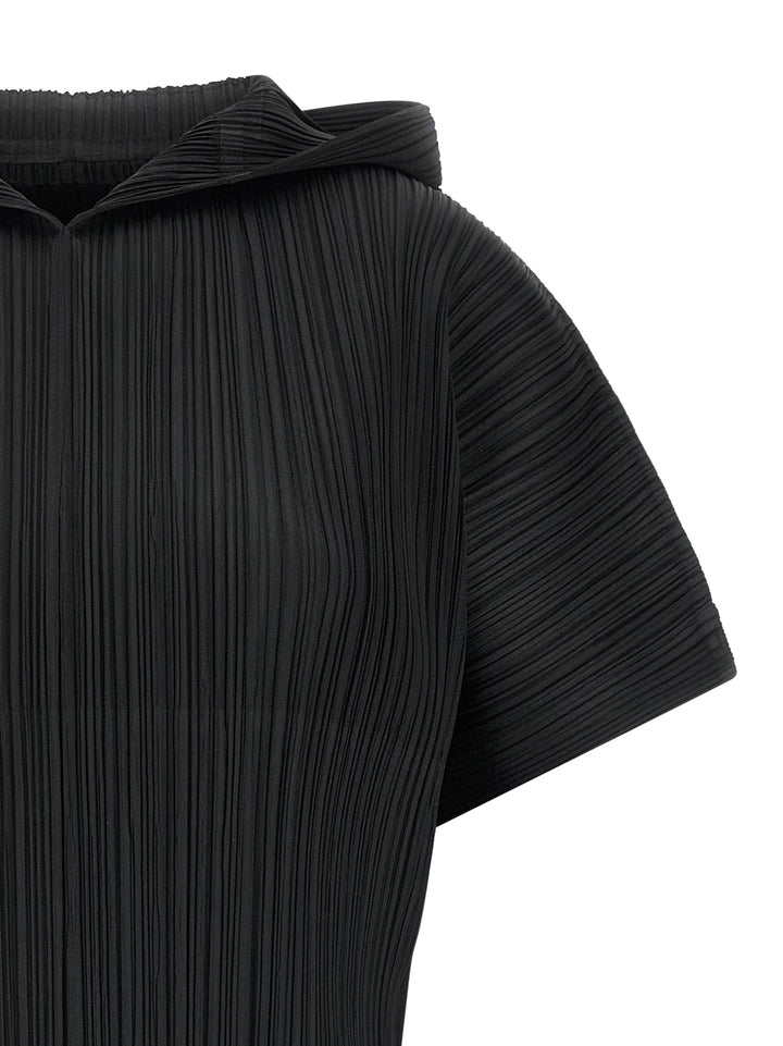Pleats Please Issey Miyake Monthly Colors: August Top - Nero | 181ca30a925667bcf944a045bad9f91cf804c767