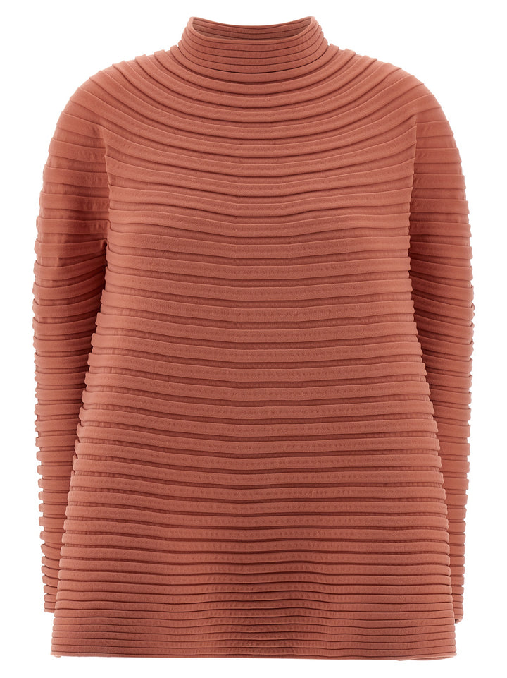 Pleats Please Issey Miyake Bounce Knit Top - Rosa | 0a12e4e2d8163977dda7ee0386542d35d8c13299