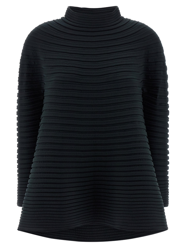 Pleats Please Issey Miyake Bounce Knit Top - Verde | eb24c5e0f62b6915814aed115872ef4d6b400e2e