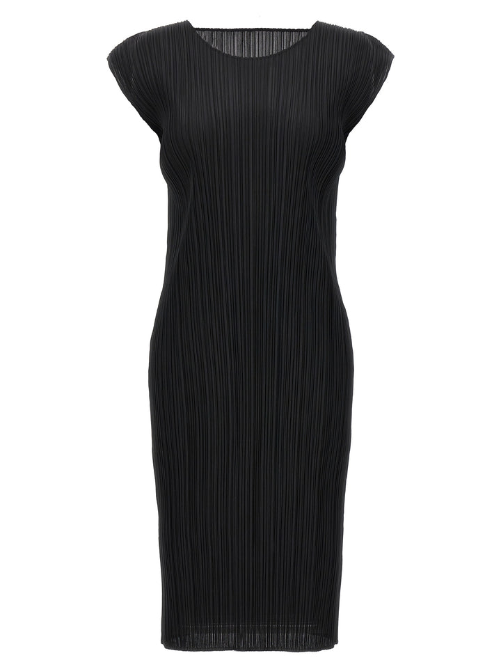 Pleats Please Issey Miyake Pleated Dress Abiti - Nero | c9c8679654bf2a810866cc1bc52652359c99334b
