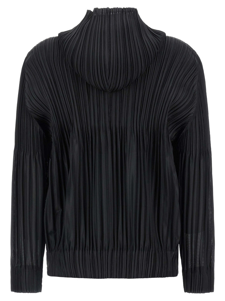 Pleats Please Issey Miyake Fluffy Basics Maglioni - Nero | e367fdf4f50cbec048463e45a2f4abb0e6c5996a