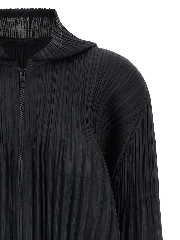 Pleats Please Issey Miyake Fluffy Basics Maglioni - Nero | d753584812a316d7017a3ffc2db2024644b3fce8
