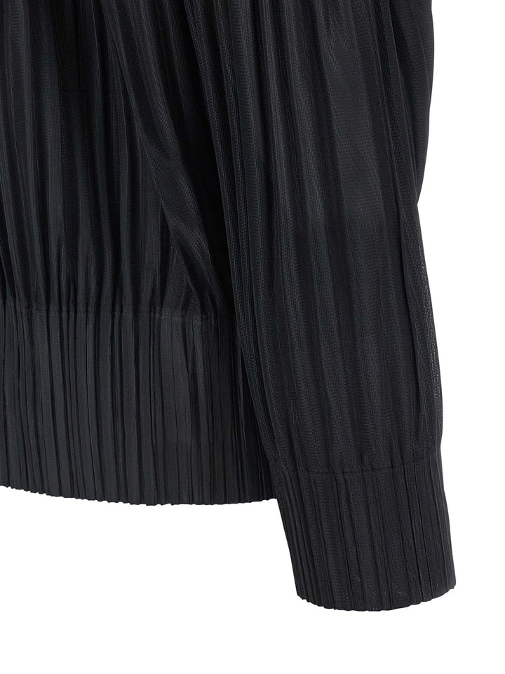 Pleats Please Issey Miyake Fluffy Basics Maglioni - Nero | f9b42fc75c305c107dfdacf0e94edef173ffe9d5