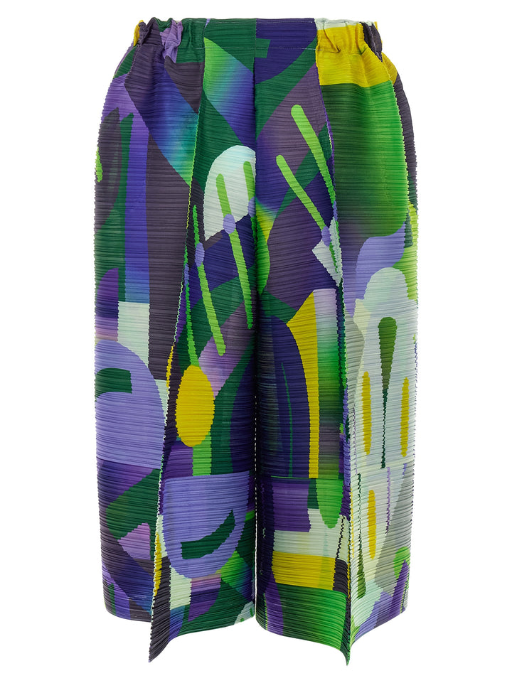 Pleats Please Issey Miyake Playground Pantaloni - Multicolor | cdd23dd6bf0b2c9d1a57ffaf57b7175e17604979