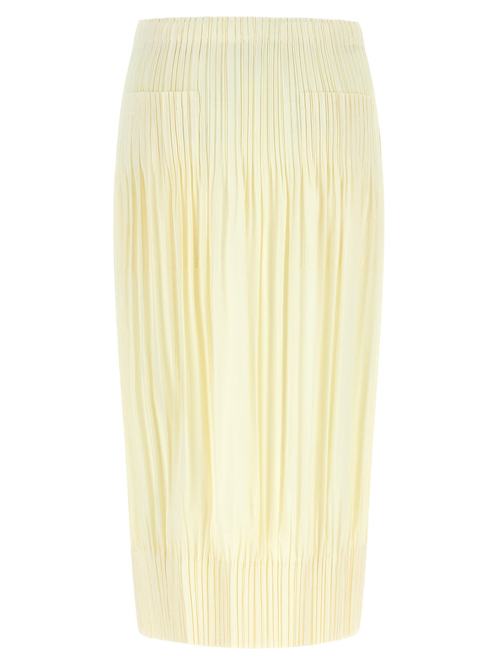 Pleats Please Issey Miyake Pleated Skirt Gonne - Giallo | f3dad2b6682fc8e5ef50a9c019044b14d6faf040