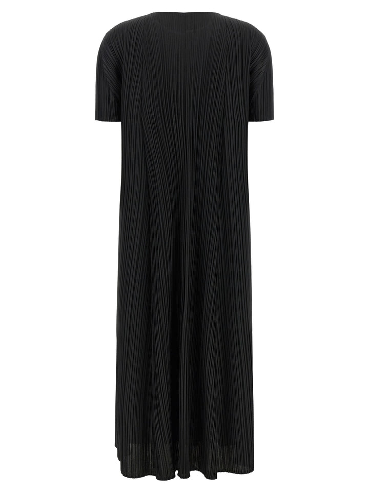 Pleats Please Issey Miyake Mellow Pleats Abiti - Nero | 91a76f5e0c270b0098634114533730f9d8ba0aec