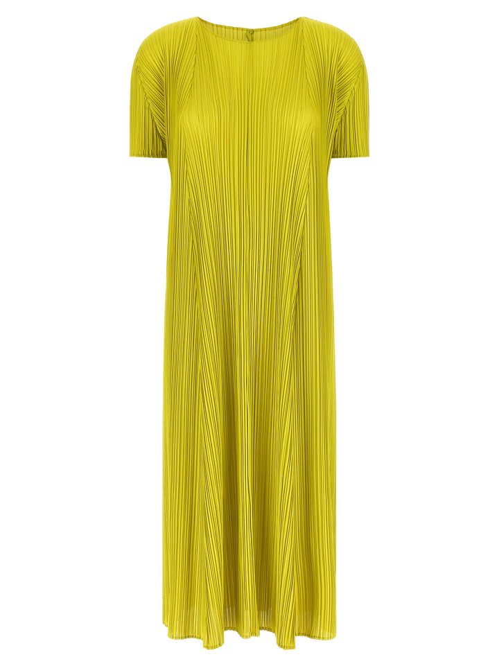 Pleats Please Issey Miyake Mellow Pleats Abiti - Verde | 93ea2445d87a2cdcbbb62d7c7fdc99563fe22941