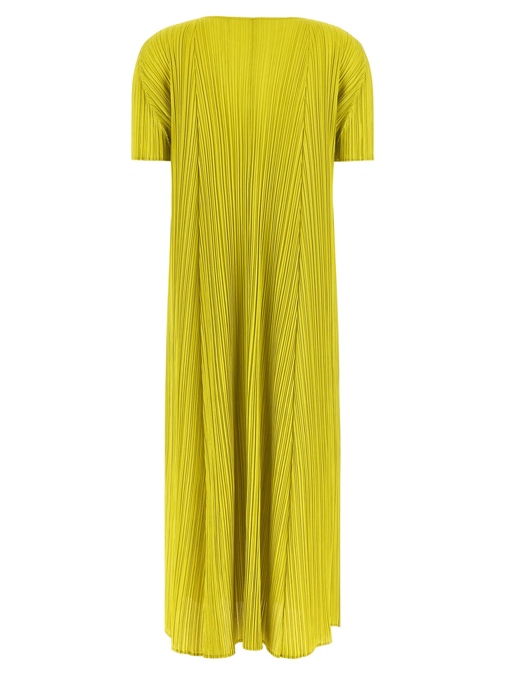 Pleats Please Issey Miyake Mellow Pleats Abiti - Verde | ec5da66eacbe2b1bd9d554f1817eb9618cd29d17