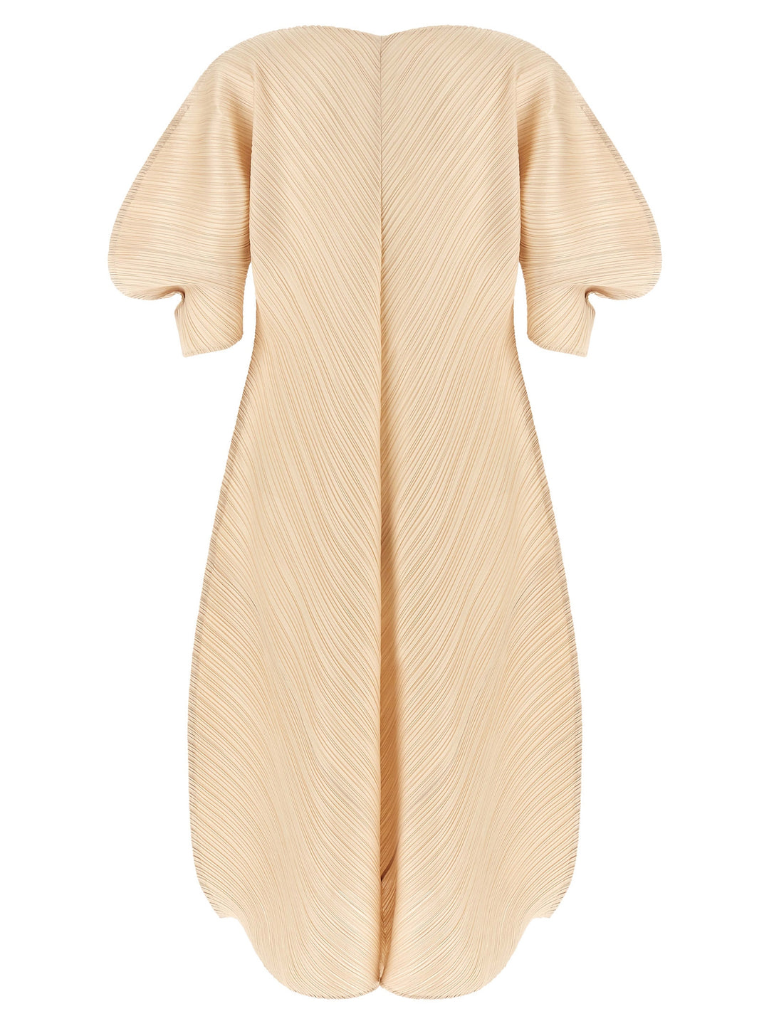 Pleats Please Issey Miyake Sculptural Sleeve Dress Abiti - Beige | 191fcabf924effae5cf1ea1fc29545060a0652db