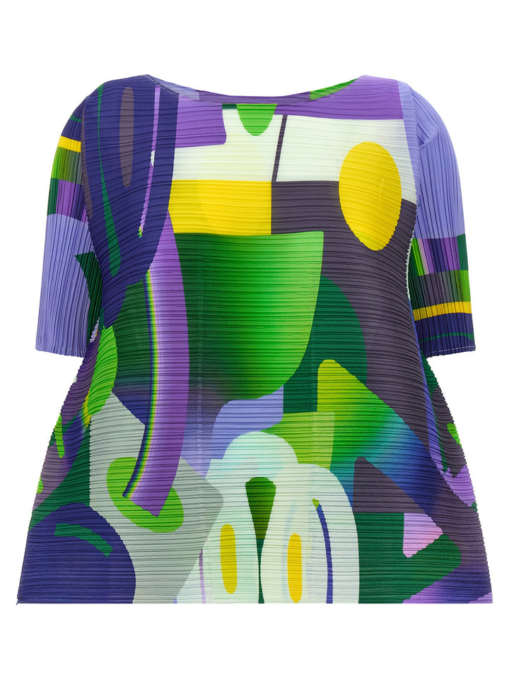 Pleats Please Issey Miyake Playground Top - Multicolor | e8a2120d1e6efd878081d33e706426efd3662f3b