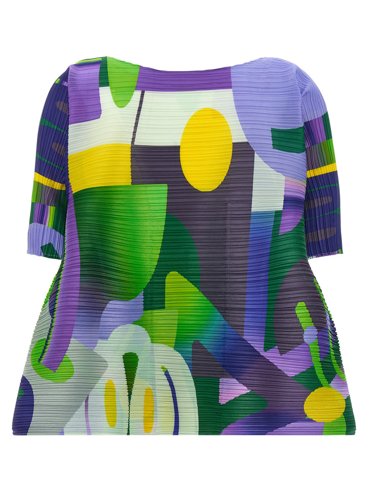 Pleats Please Issey Miyake Playground Top - Multicolor | 95d059c1d50785cdcf92bef453f700d018285c8a