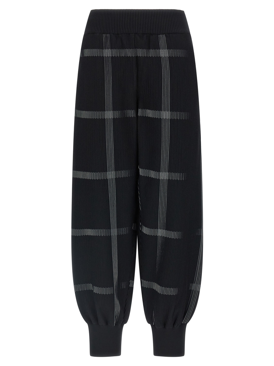 Pleats Please Issey Miyake Crossing Knit Pantaloni - Nero | 111961eefa32a30e163f4a945cc09f20506d1e75