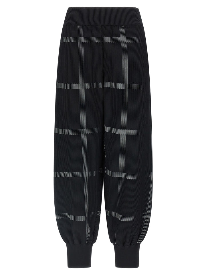 Pleats Please Issey Miyake Crossing Knit Pantaloni - Nero | 111961eefa32a30e163f4a945cc09f20506d1e75