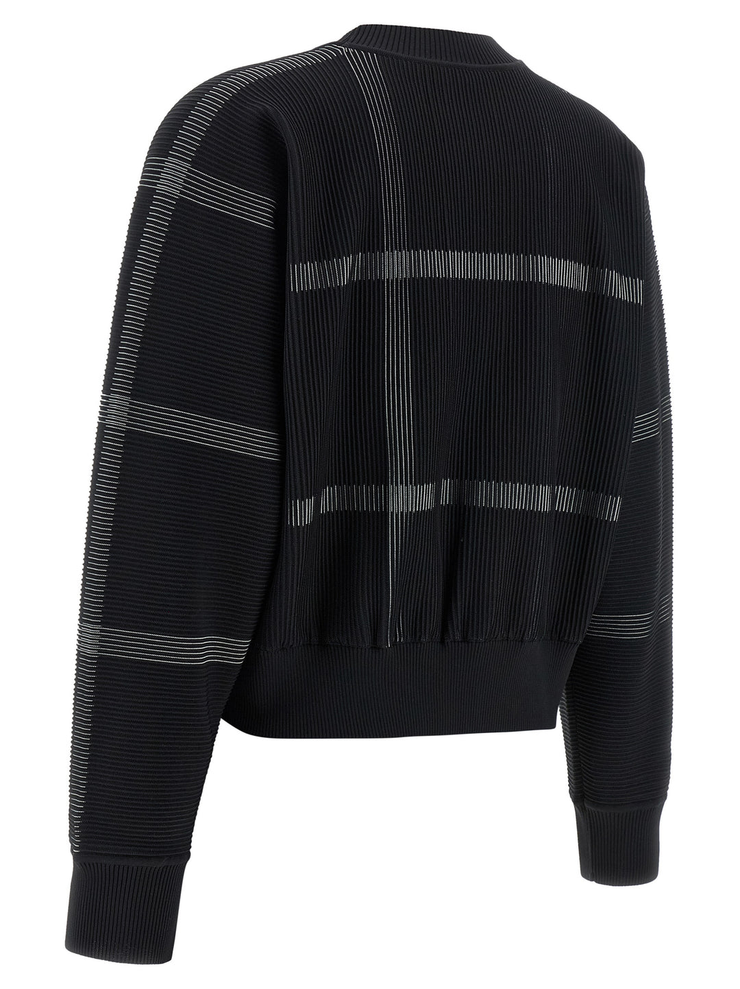 Pleats Please Issey Miyake Crossing Knit Maglioni - Nero | b743384efd2113e23abc58dc89b3b64313683962
