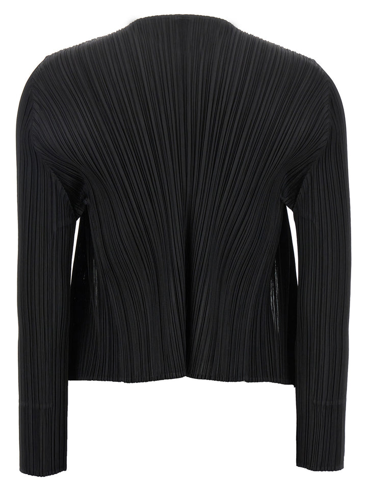 Pleats Please Issey Miyake Monthly Colors: June Maglioni - Nero | 56cb215bdd9fde15c60f24857237a039f4d37ecc