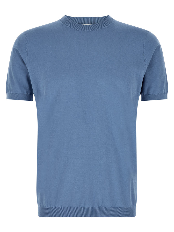 Riviera Project Linen Cotton Sweater Maglioni - Celeste | 7d7bac9fe0b096c2ee90260dbbf452d468b8477c