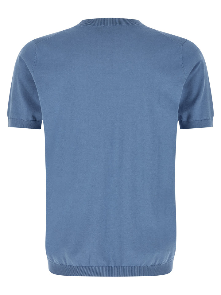 Riviera Project Linen Cotton Sweater Maglioni - Celeste | 722094ce81b532e91b4b08adec1cb5aa9b800493