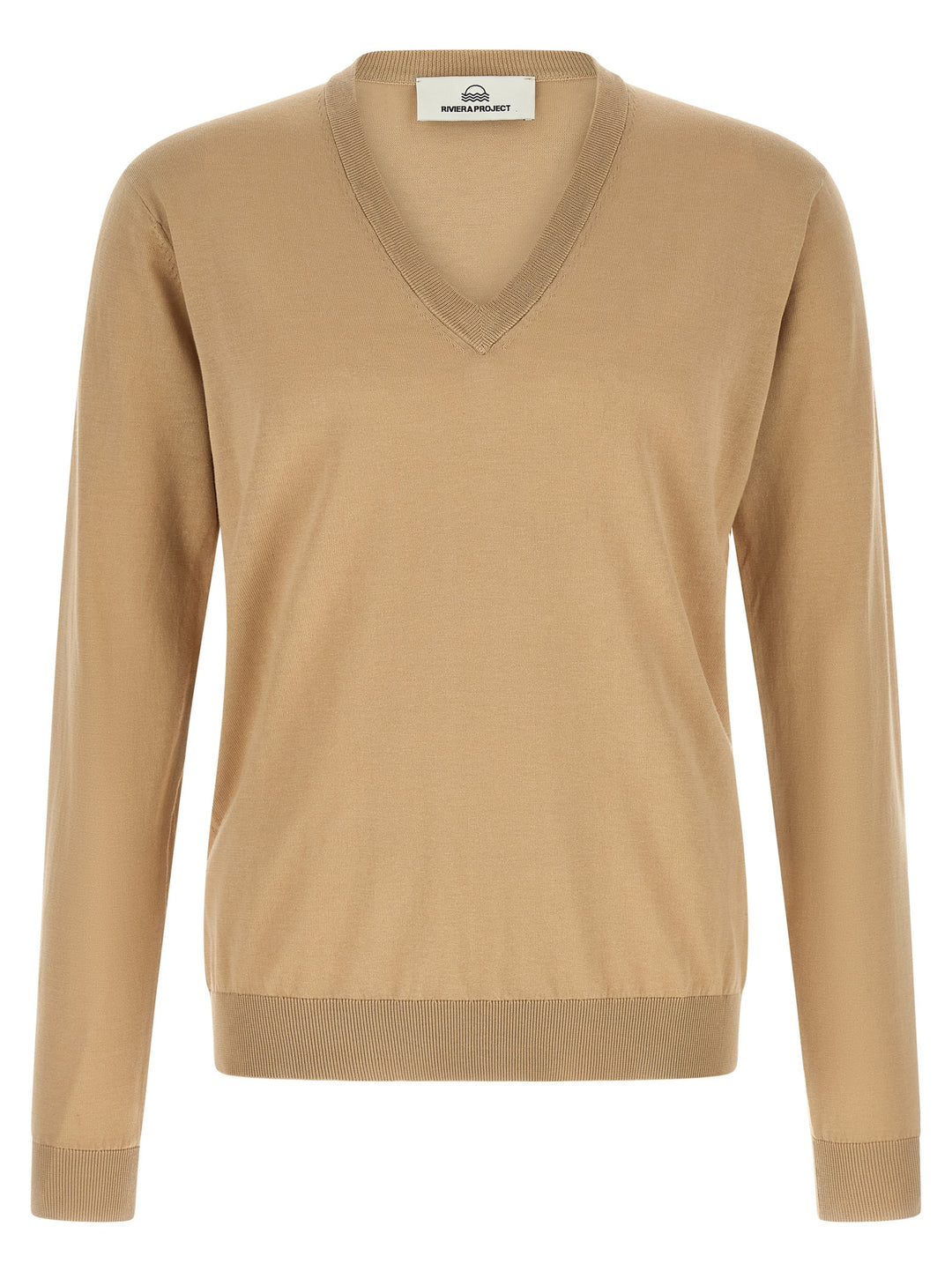 Riviera Project Cotton And Silk Sweater Maglioni - Beige | e924688f6299adbb635dd4fdfffa3dc3e630a7a0