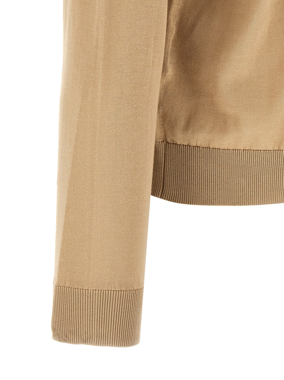 Riviera Project Cotton And Silk Sweater Maglioni - Beige | 75370f11214af70d5edfa438acc88f7492de4bfe